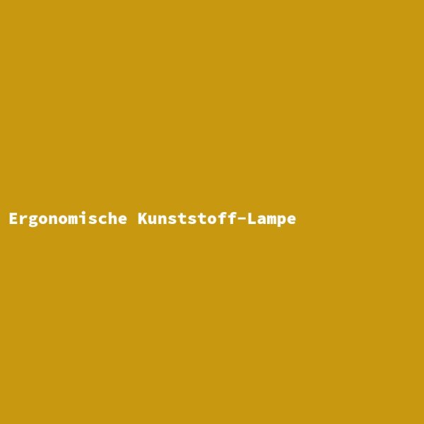 Ergonomische Kunststoff-Lampe