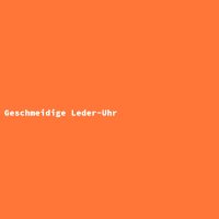 Geschmeidige Leder-Uhr