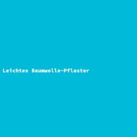 Leichtes Baumwolle-Pflaster