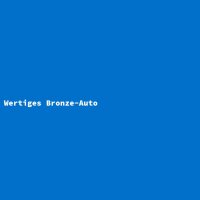 Wertiges Bronze-Auto