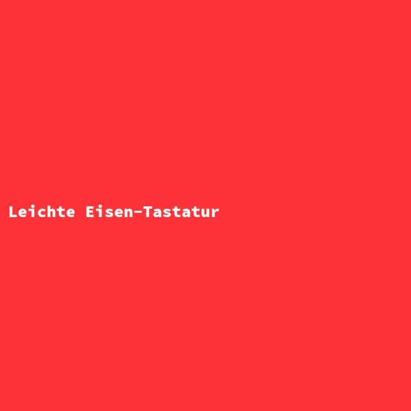 Leichte Eisen-Tastatur