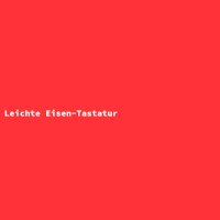 Leichte Eisen-Tastatur