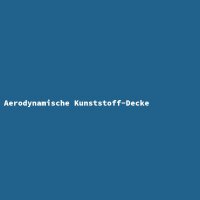 Aerodynamische Kunststoff-Decke