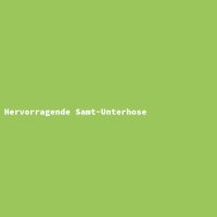 Hervorragende Samt-Unterhose