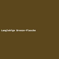 Langlebige Bronze-Flasche