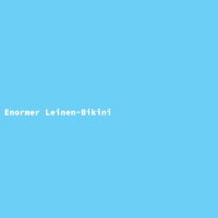 Enormer Leinen-Bikini