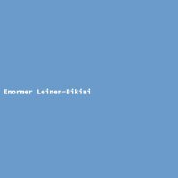 Enormer Leinen-Bikini