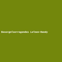 Besorgniserregendes Leinen-Handy