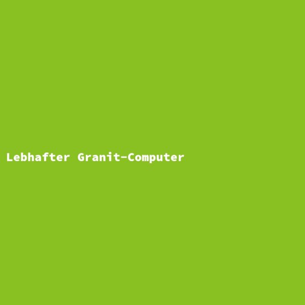 Lebhafter Granit-Computer