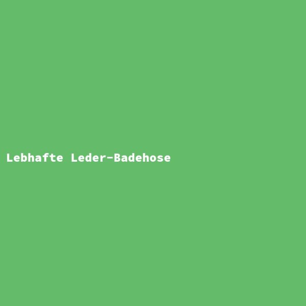 Lebhafte Leder-Badehose