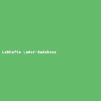 Lebhafte Leder-Badehose