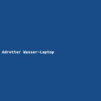 Adretter Wasser-Laptop