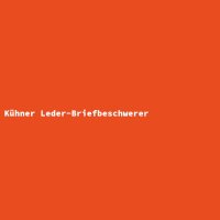 K&uuml;hner Leder-Briefbeschwerer