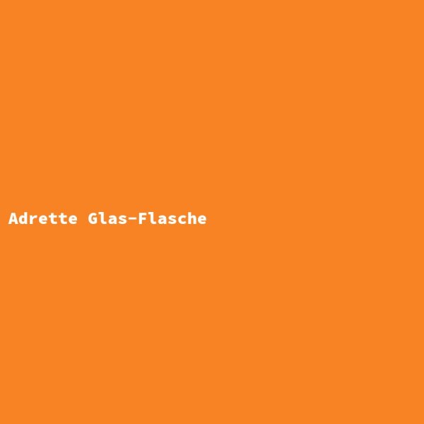 Adrette Glas-Flasche