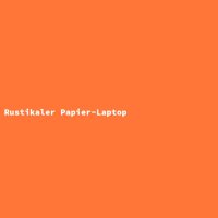 Rustikaler Papier-Laptop