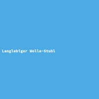 Langlebiger Wolle-Stuhl