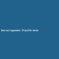 Hervorragendes Plastik-Auto