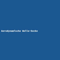 Aerodynamische Wolle-Socke