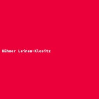 K&uuml;hner Leinen-Klositz