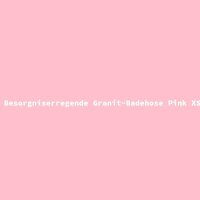 Besorgniserregende Granit-Badehose Pink XS