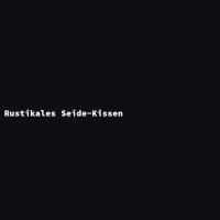 Rustikales Seide-Kissen