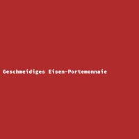 Geschmeidiges Eisen-Portemonnaie