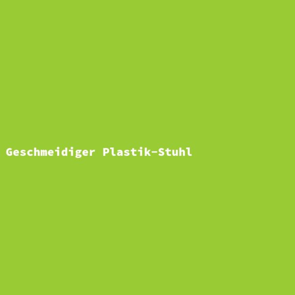 Geschmeidiger Plastik-Stuhl