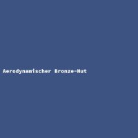 Aerodynamischer Bronze-Hut
