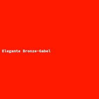Elegante Bronze-Gabel