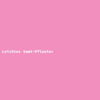 Leichtes Samt-Pflaster