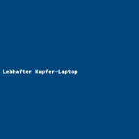 Lebhafter Kupfer-Laptop