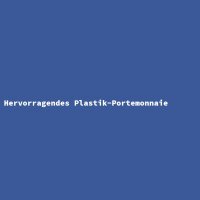 Hervorragendes Plastik-Portemonnaie
