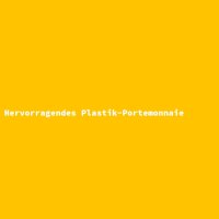 Hervorragendes Plastik-Portemonnaie