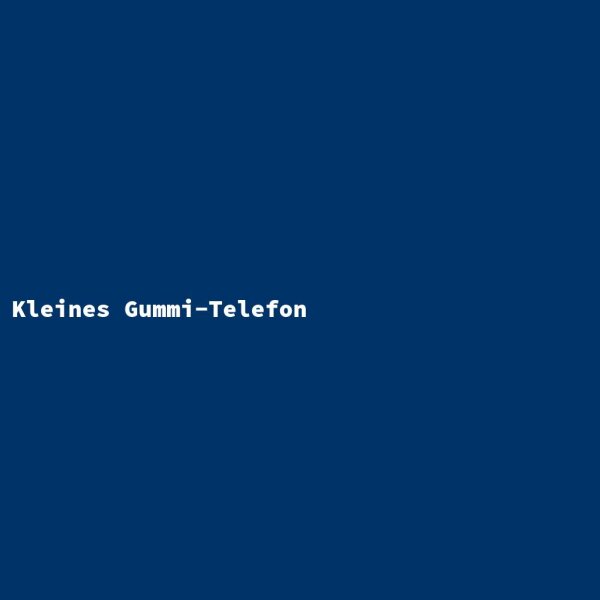 Kleines Gummi-Telefon