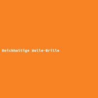 Reichhaltige Wolle-Brille