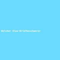 Weicher Glas-Briefbeschwerer