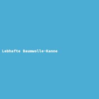 Lebhafte Baumwolle-Kanne