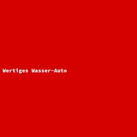Wertiges Wasser-Auto