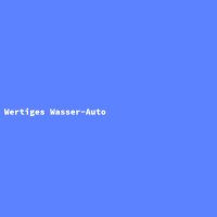 Wertiges Wasser-Auto