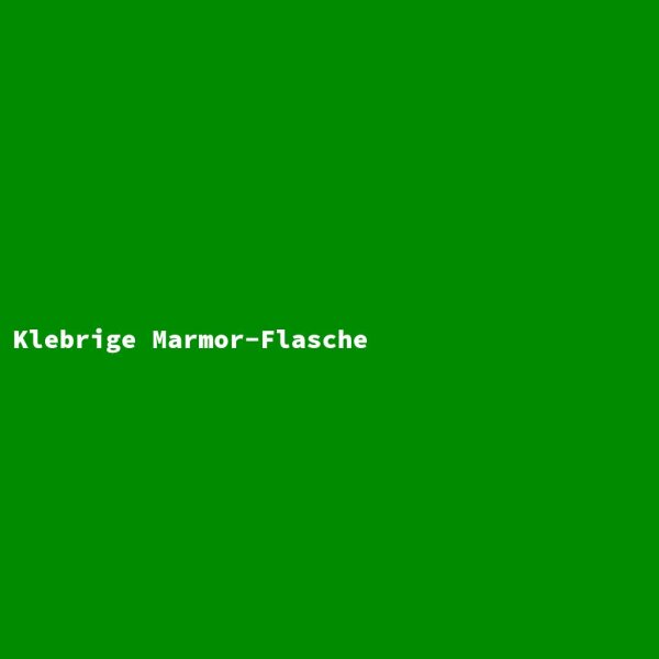 Klebrige Marmor-Flasche