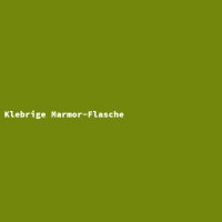 Klebrige Marmor-Flasche