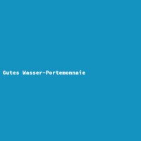 Gutes Wasser-Portemonnaie