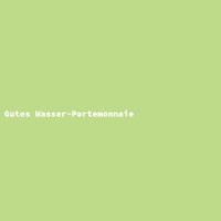 Gutes Wasser-Portemonnaie