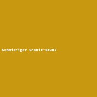 Schmieriger Granit-Stuhl
