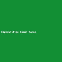 Eigenwillige Gummi-Kanne