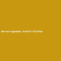 Hervorragendes Granit-Telefon