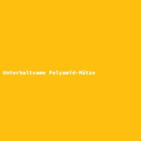 Unterhaltsame Polyamid-M&uuml;tze