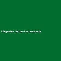 Elegantes Beton-Portemonnaie