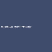 Rustikales Wolle-Pflaster