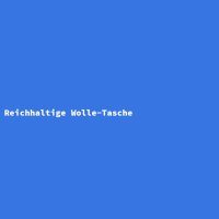 Reichhaltige Wolle-Tasche
